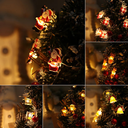 Weihnachtsmann, Schneemann, Elch, Girlande, Weihnachtsbaumdekoration, Ornamente