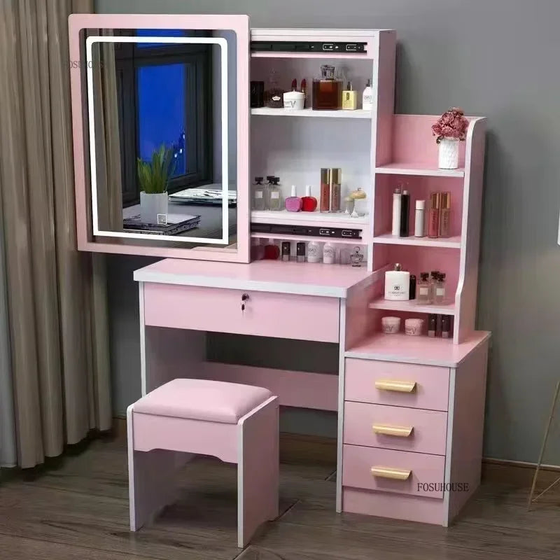 Ensemble de bureau de maquillage avec coiffeuse de maquillage