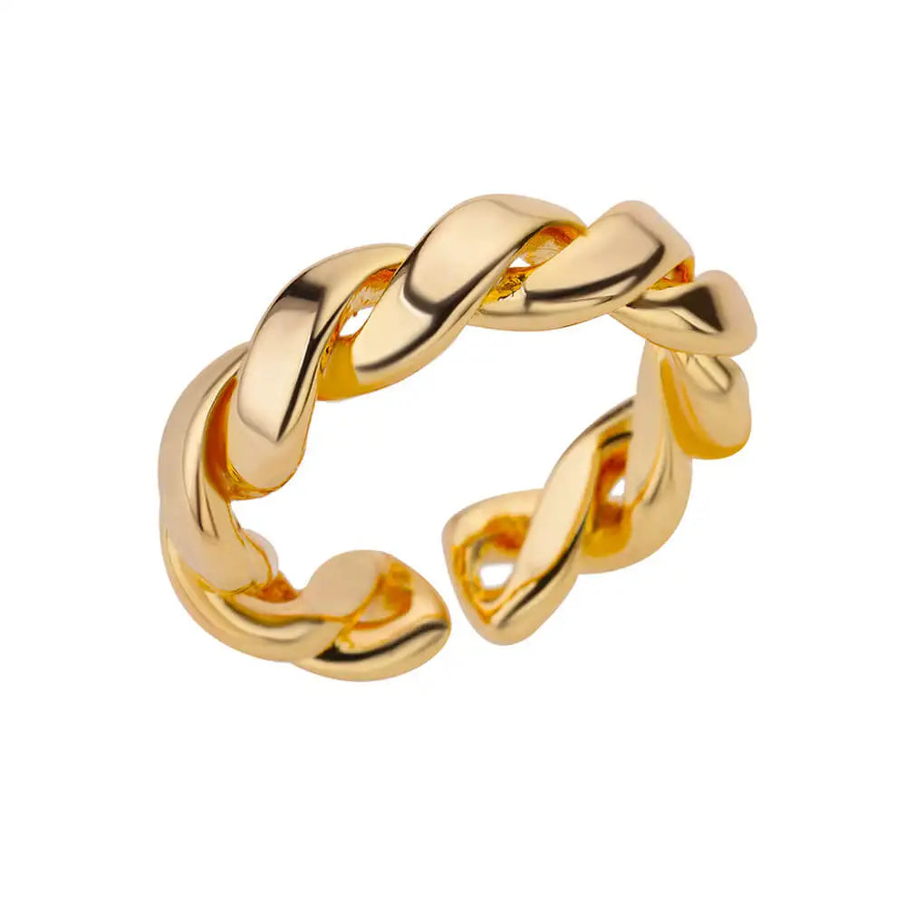 Smooth Stainless Steel Double Ball Women Rings