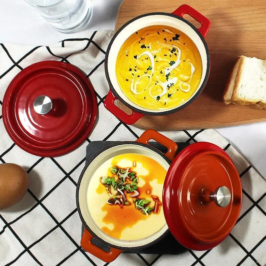 Faitout binaural en émail