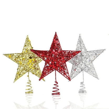 3D Metal Star Christmas Tree Ornament