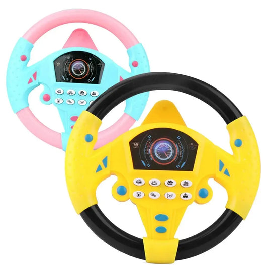 Kids' Steering Wheel Driving Toy - Electric Sounds & Music