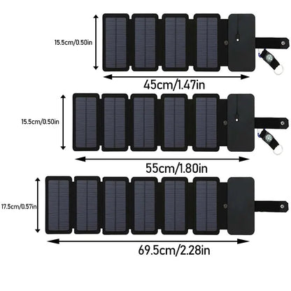 Panneau solaire pliable, chargement USB portable haute puissance