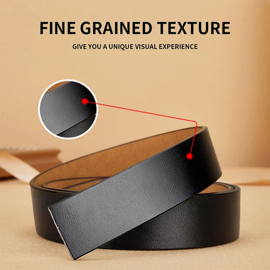 Ceinture en cuir pour hommes-3,5 cm