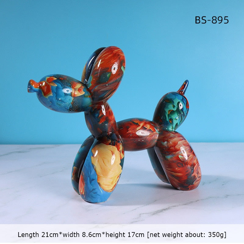 Modern Balloon Dog Sculpture – Desktop Art Decor