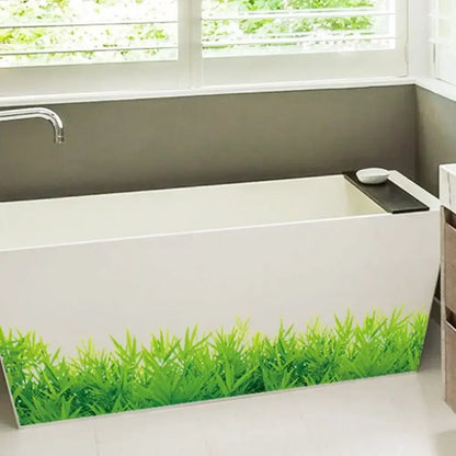 Waterproof Green Grass Wall Sticker - Removable DIY Home Decor