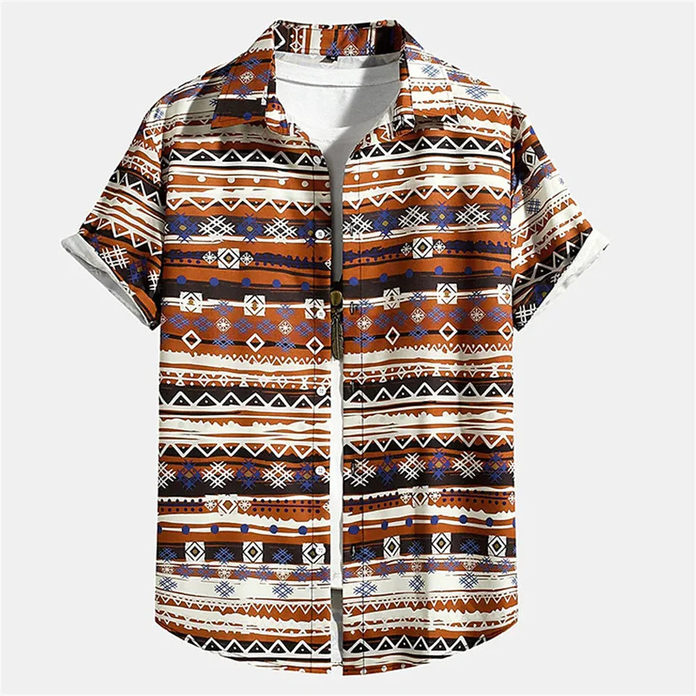 Men's Retro Floral Print Shirts