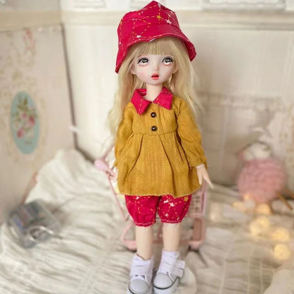 Poupée BJD 30 cm 1/6, ensemble complet avec 3 paires d'yeux – Jouet tendance et mignon pour filles