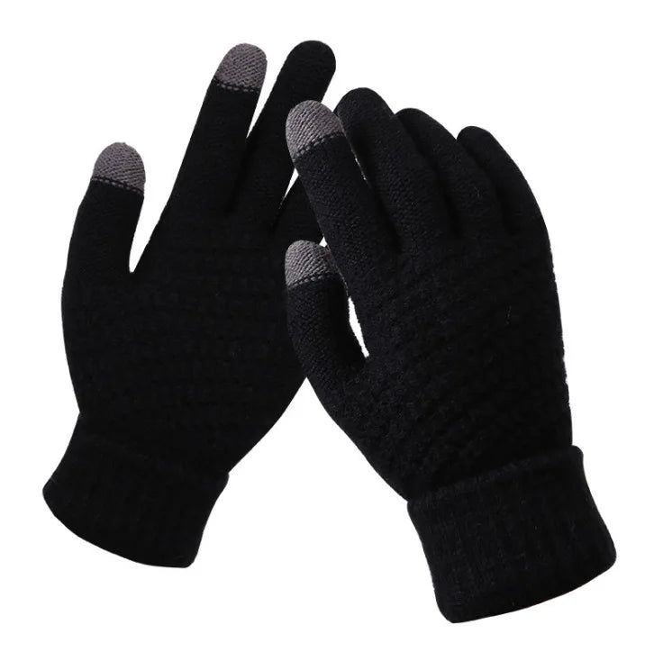 Winter Warm Knit Gloves – Touchscreen Compatible