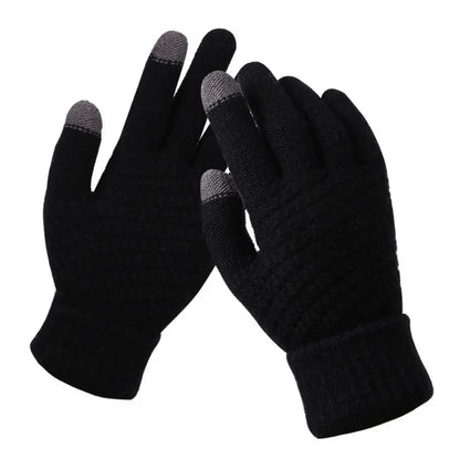 Winter Warm Knit Gloves – Touchscreen Compatible