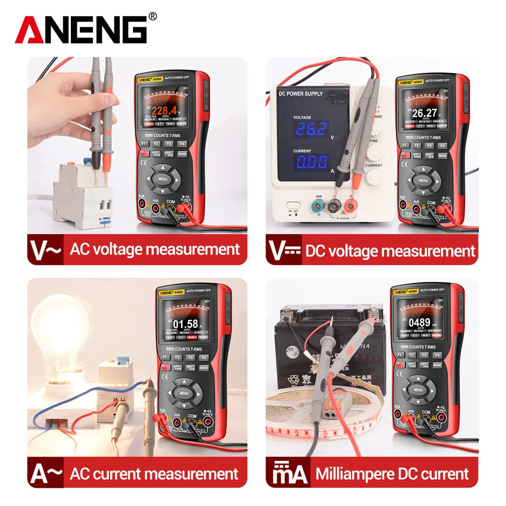 Oscilloscope numérique AOS02 - Multimètre de test de transistor