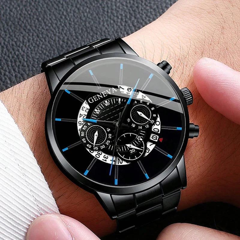 Ensemble de montres à quartz de luxe pour hommes