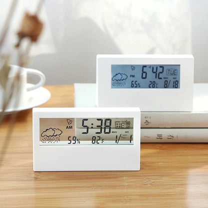 Thermo-Hygrometer Clock with Weather Display