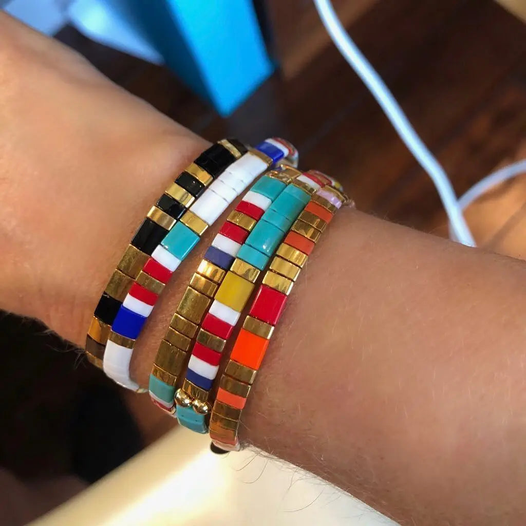Ensembles de bracelets élastiques Tila Beads pour femmes