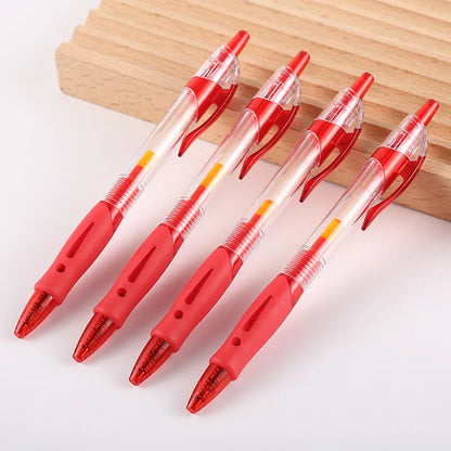 Retractable Gel Pens Set - Black/Red/Blue Ink, Ballpoint