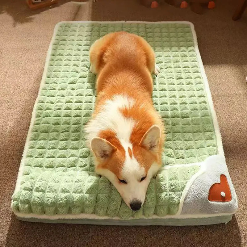 Tapis de luxe pour chien chaud d'hiver