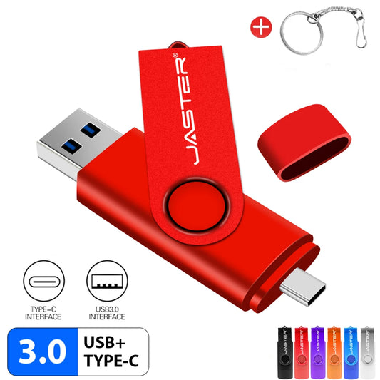 Multifunctional OTG Type-C USB Flash Drive - 32GB to 128GB