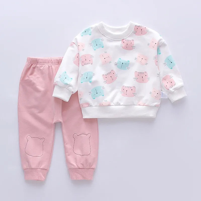 Lässige Kleidungssets für 1–4 Jahre alte Babys