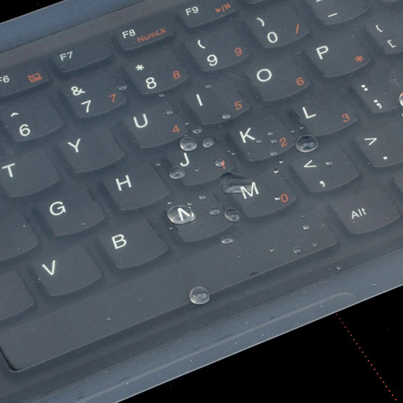 Housse de clavier d'ordinateur portable en silicone étanche - Protecteur de 12 à 17 pouces