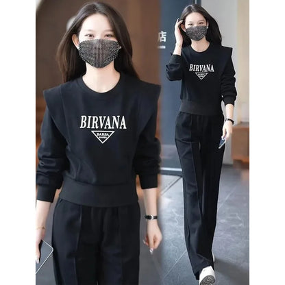 Korean Fashion 2-Piece Women's Sweatsuit