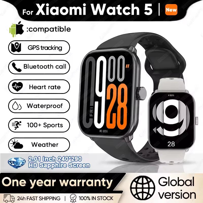 Men's Swim Sport Smartwatch - 50m Depth IP68 Waterproof