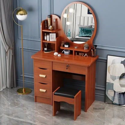 Ensemble de bureau de maquillage avec coiffeuse de maquillage