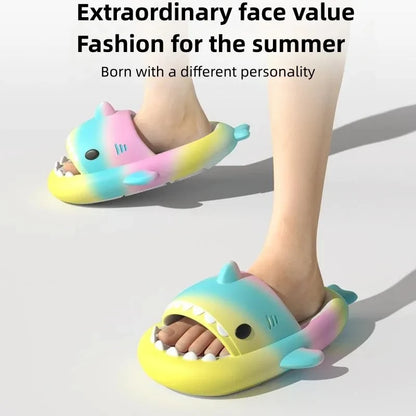 Shark-Hausschuhe, rutschfeste, einfarbige EVA-Schuhe