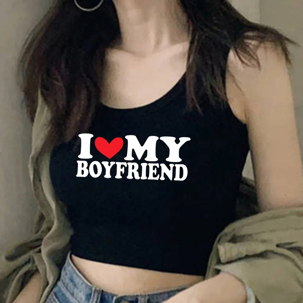 Letter Heart Print T Shirt