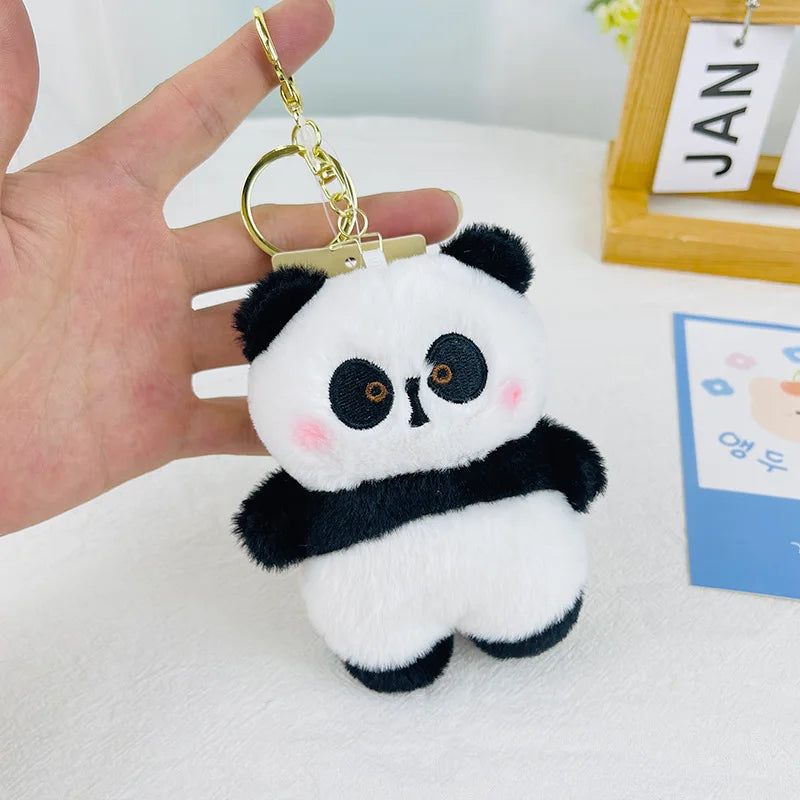 Jouet en peluche panda debout coloré