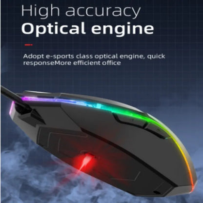 Kabelgebundene Gaming-Maus mit RGB-Hintergrundbeleuchtung