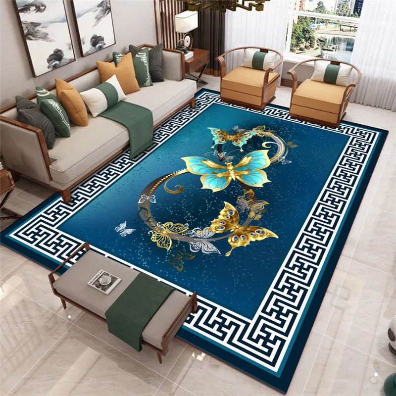 Living Room Carpet Coffee Table Decor