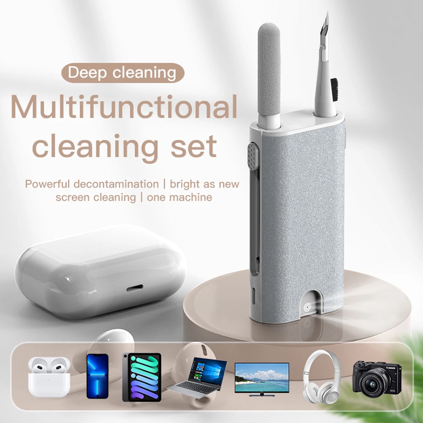 5-in-1 Earphone Cleaner Brush Kit - Cleaning Tools for Devices