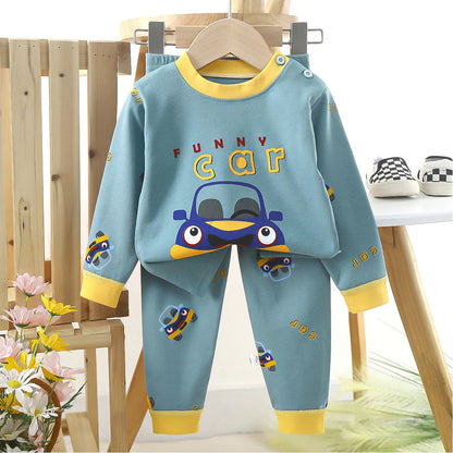 Ensemble de vêtements pour bébé imprimé dessin animé pour bébé de 3 à 24 mois
