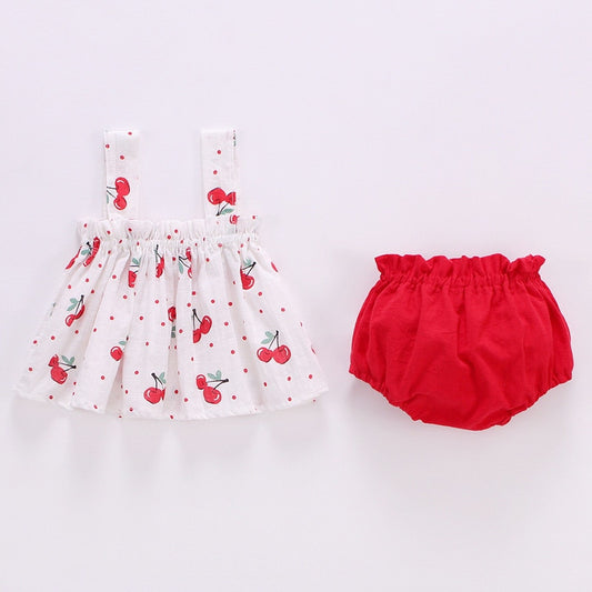 Adorable ensemble de robe d'été pour bébé fille