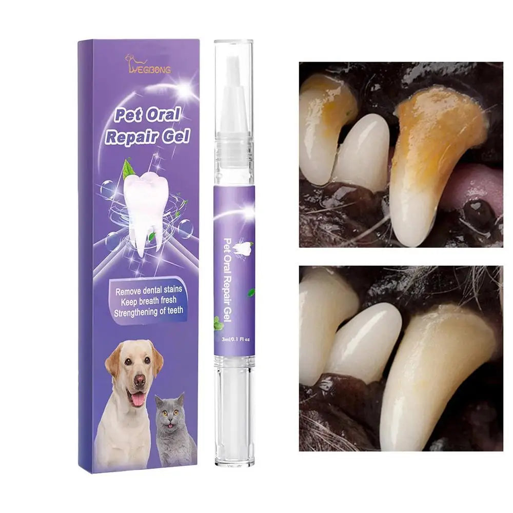 Gel dentaire pour animaux de compagnie - Haleine fraîche et détachant