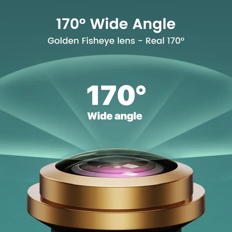 Caméra de recul Full HD 1080P avec grand angle de 170°, vision nocturne et objectif fisheye