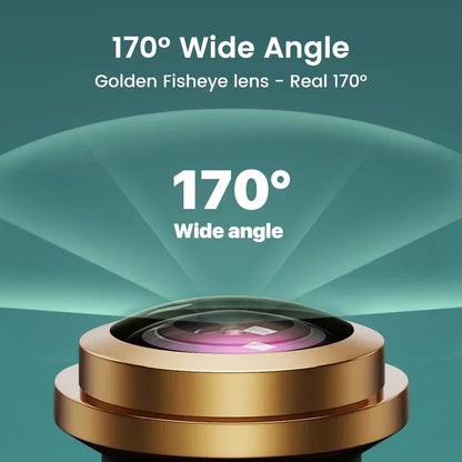 Caméra de recul Full HD 1080P avec grand angle de 170°, vision nocturne et objectif fisheye