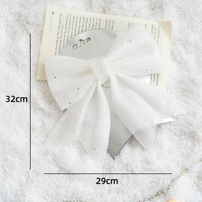 Décoration d'arbre de Noël étoiles à paillettes dorées/argentées