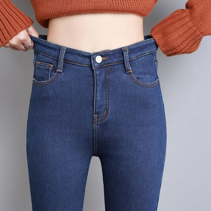 Winter-Thermo-Jeans, gemütlicher, schneetauglicher Denim