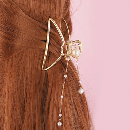 Summer Pearl Rabbit Hair Clip