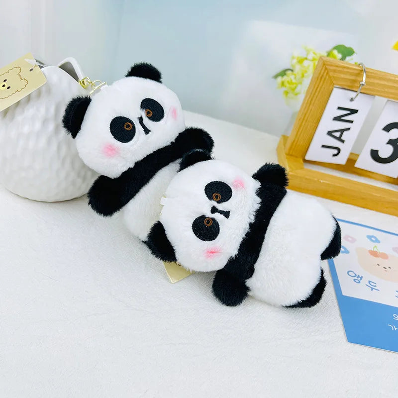 Jouet en peluche panda debout coloré