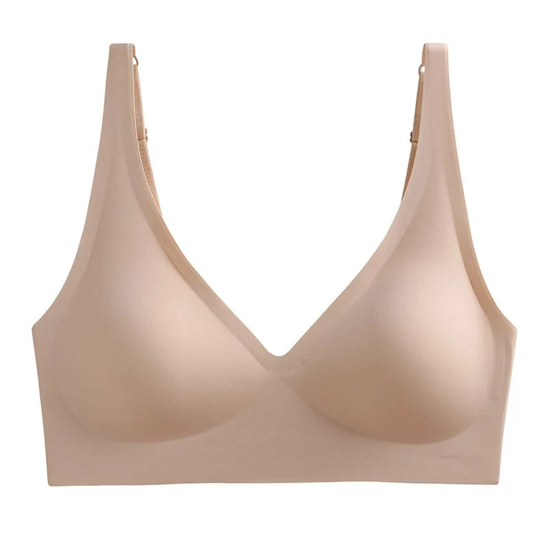 Women's Adjustable Seamless Wireless Push Up Bra