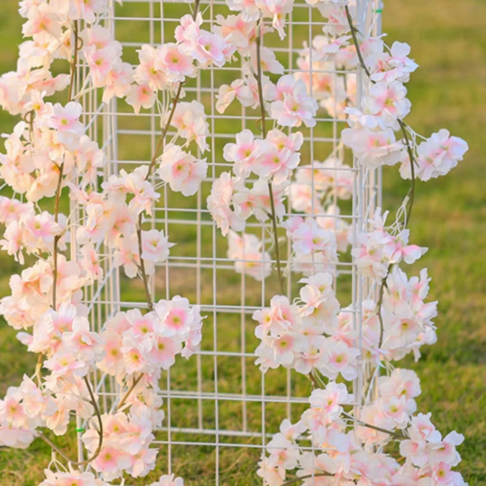 Vigne de fleurs de sakura artificielles de 180 cm - Décoration d'arche de mariage et de jardin 