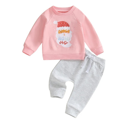 Baby Unisex Fashion Cartoon Letter Clothing Sets