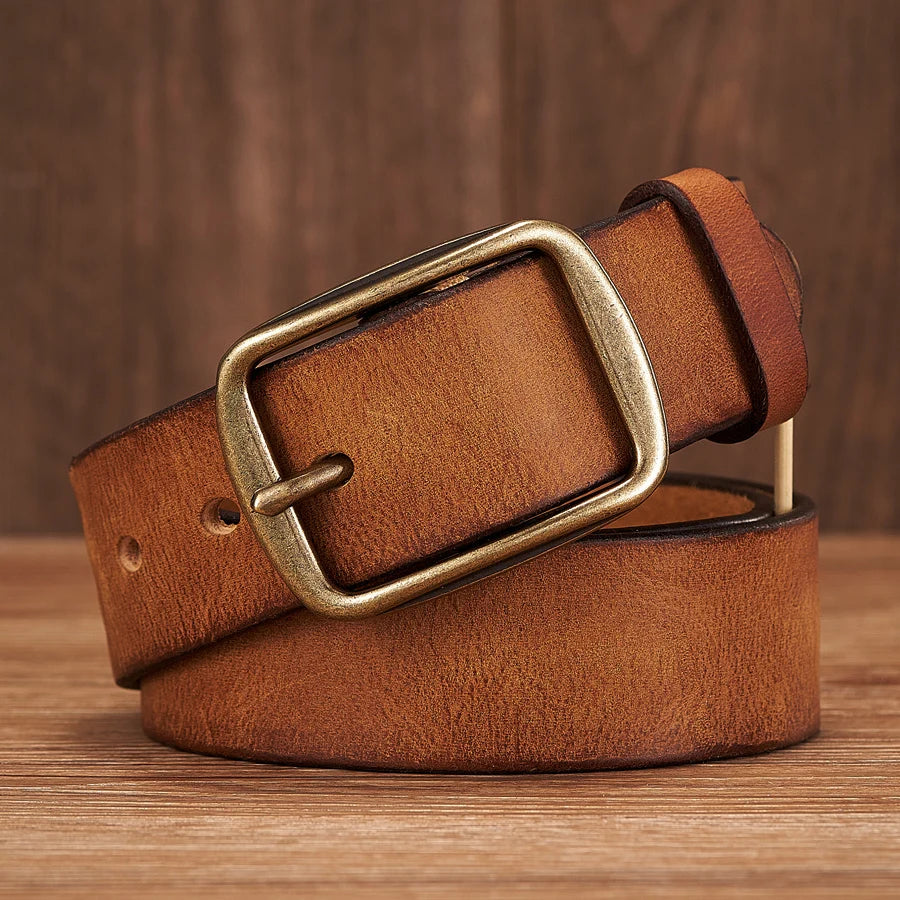 Ceinture en cuir de vache épais