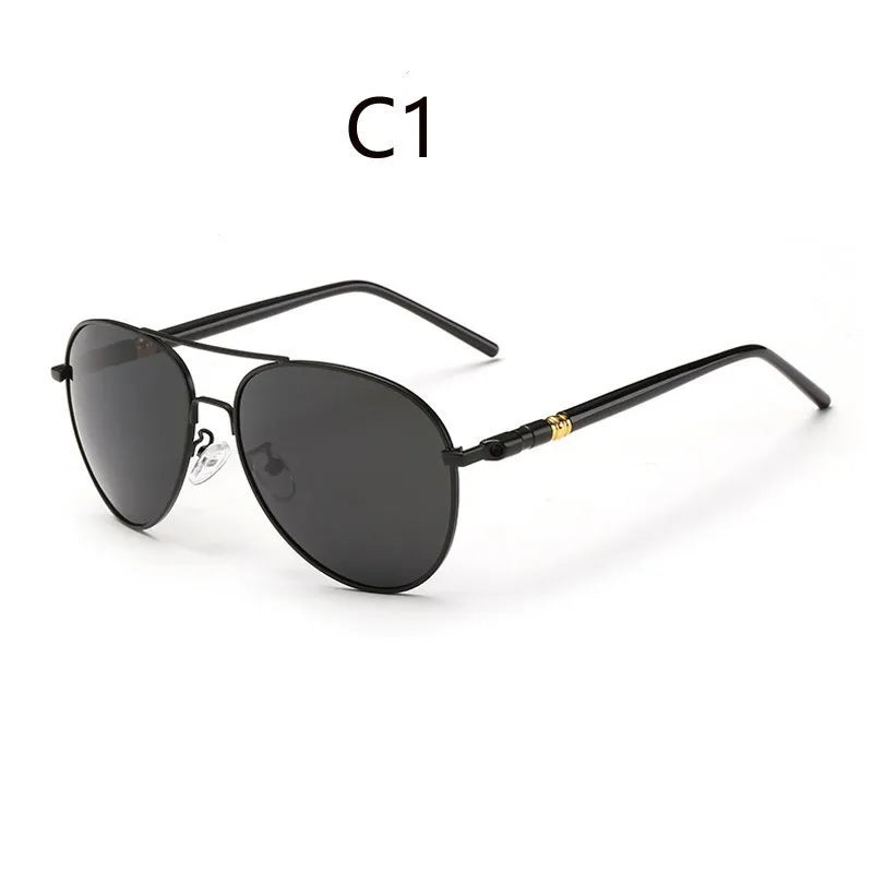 Klassische quadratische UV400-polarisierte Strandsonnenbrille für Herren