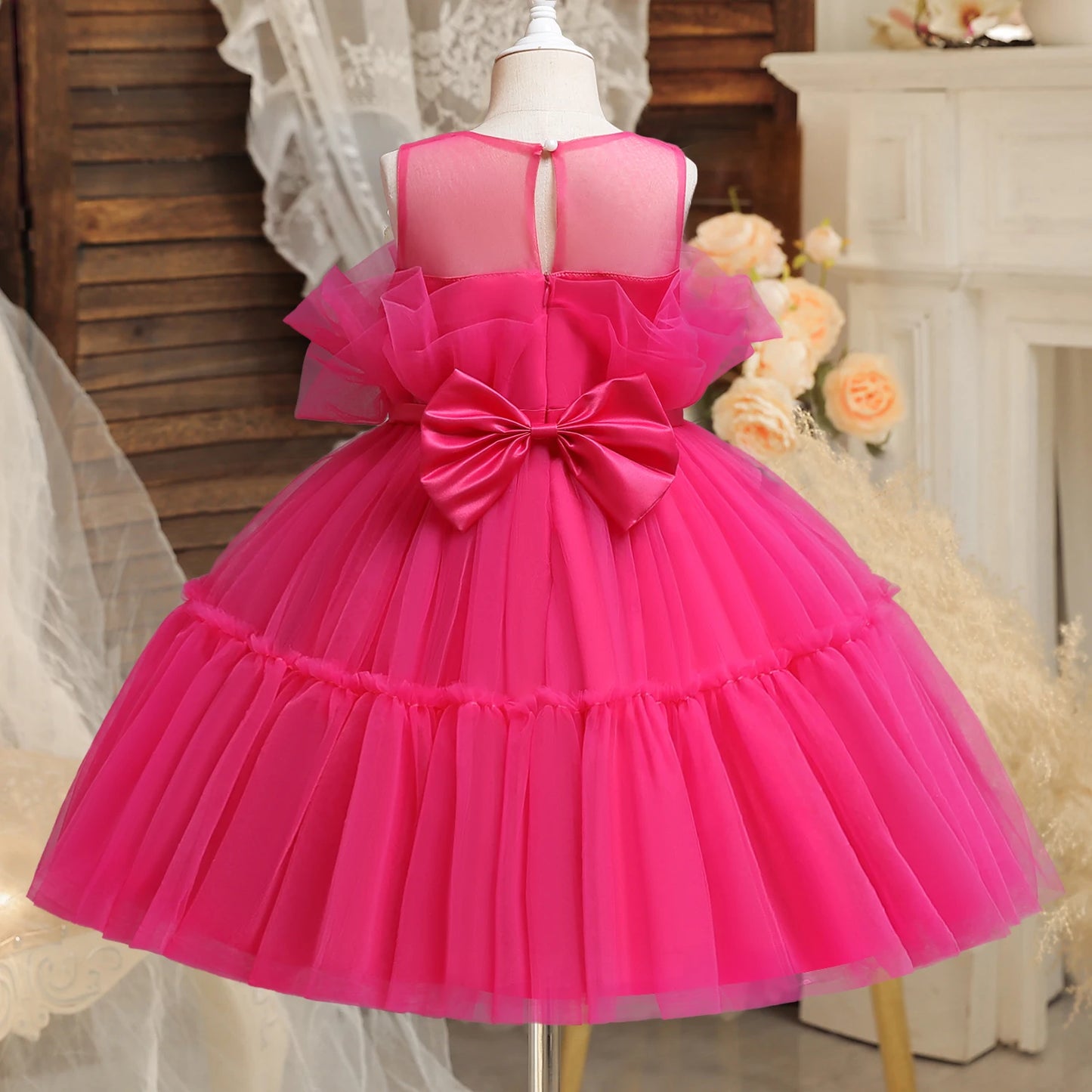 Prinzessin Blumen Tutu Kleid für Mädchen