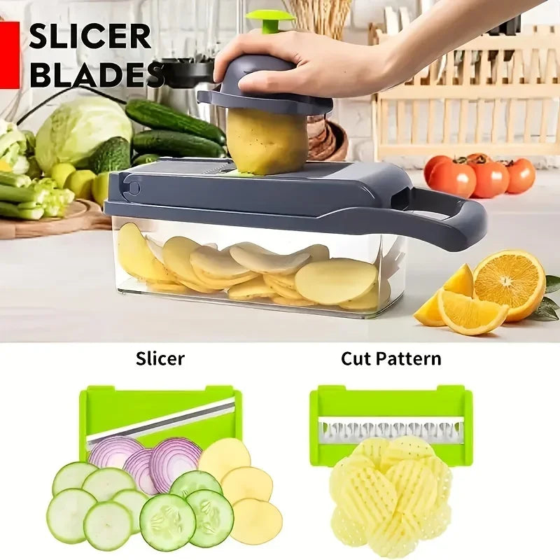 14/16-in-1 Multifunctional Vegetable Chopper and Slicer