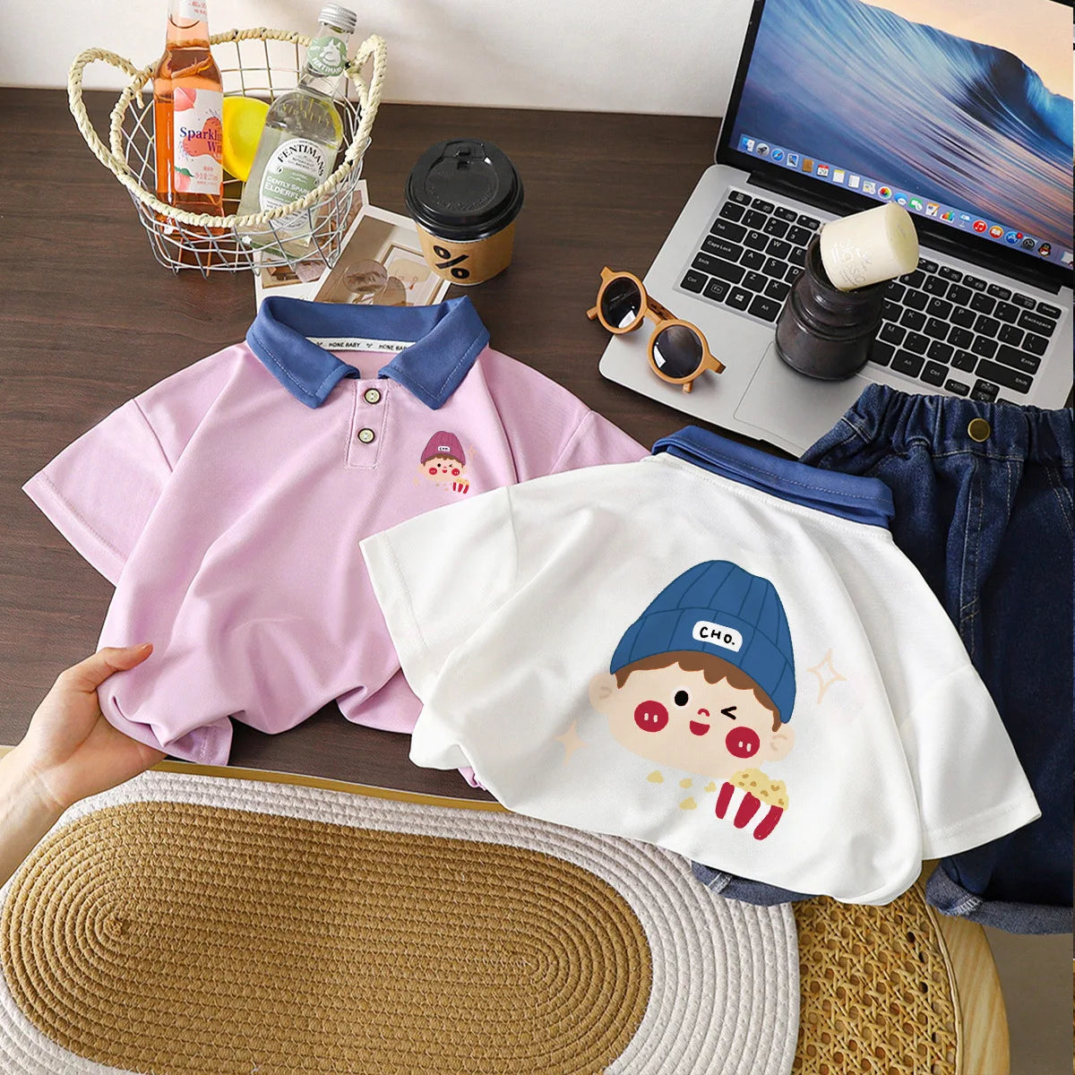 Neues, schnell trocknendes Sommer-Poloshirt für Mädchen