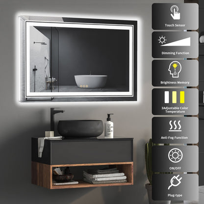 Miroir de salle de bain LED 40x24